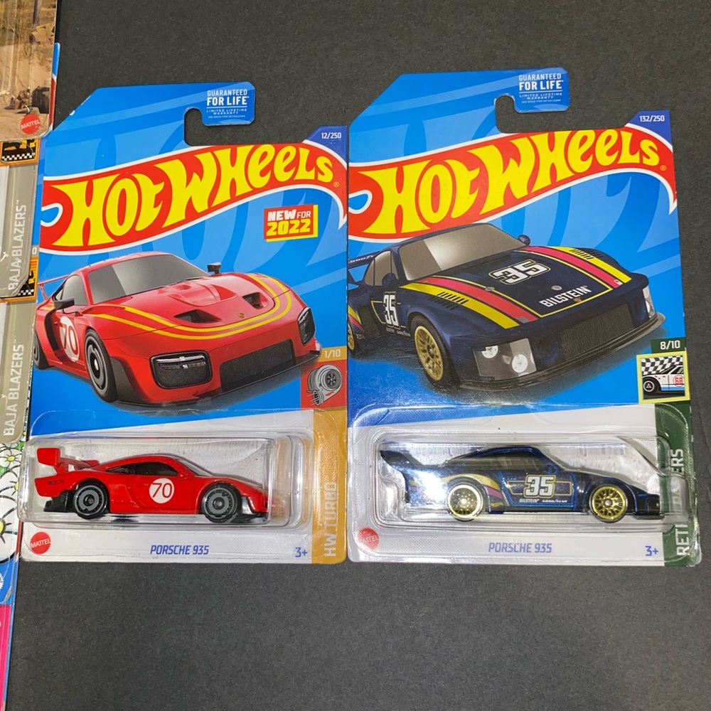 Porsche set of two 935 cars brand new Hot wheels.